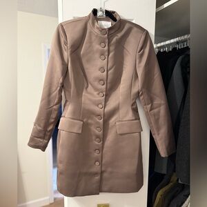 Anthropologie Taupe Trench Coat